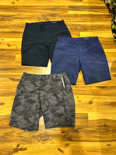 G/Fore Tech Tab 4-Way Stretch  Shorts Mens 33 and men’s 34 bundle