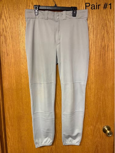 3 Pair Gray Men's Large Adult Wilson Game Pants (Used)