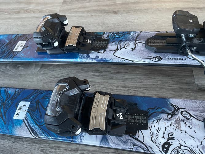 Men's 2023 Atomic Bent Chetler 100 172 cm All Mountain Skis With Bindings Max Din 11 (Used)