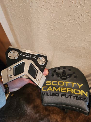 Scotty Cameron Phantom 11 Milled Golf Putter with Head Cover - 34"