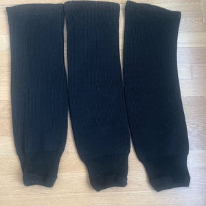 Black Intermediate Knit Socks - 3 Socks Total (Used)