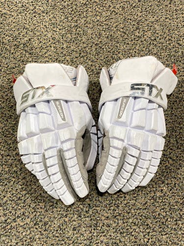 Used STX Surgeon RZR2 Lacrosse Gloves 13"