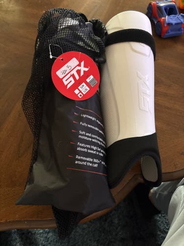 STX (New) stallion 800 shin guards lax goalie large / xl