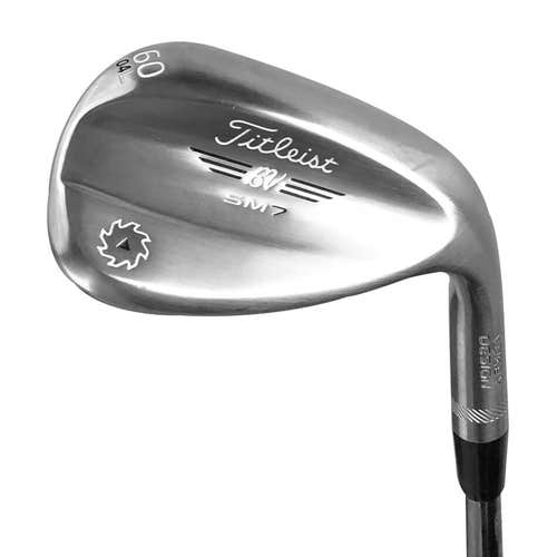 TITLEIST SM7 TOUR CHROME LOB WEDGE 58°-08° (BOUNCE) M GRIND STEEL WEDGE FLEX STANDARD TITLEIST SM7