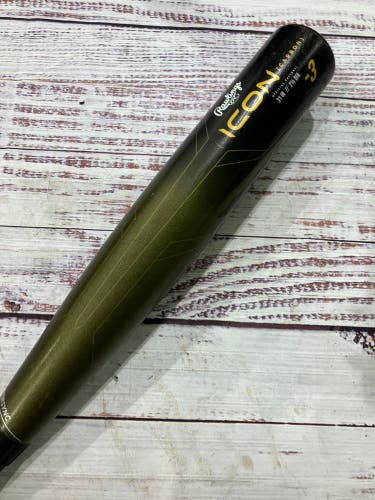 2023 Rawlings Icon Composite Bat BBCOR Certified (-3) Composite 28 oz 31" (Used)