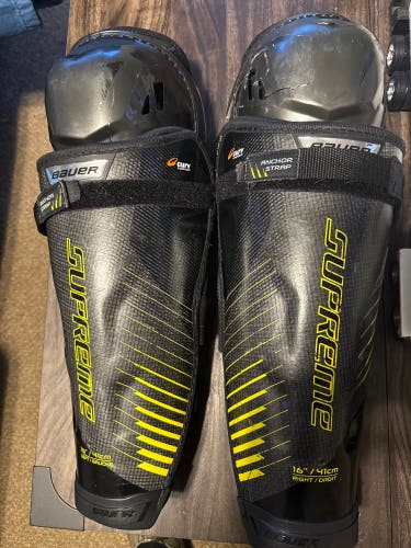 Senior Bauer Supreme 1S 16" Shin Pads (Used)