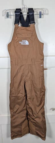 The North Face Freedom Insulated Bib Ski Snow Pants Brown Youth Size: S 7/8