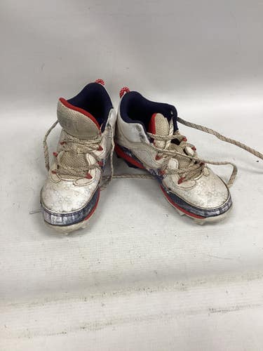 Used Under Armour ARMOURBOUND BB/SB Cleats White Junior 01.5 11851-S000043259