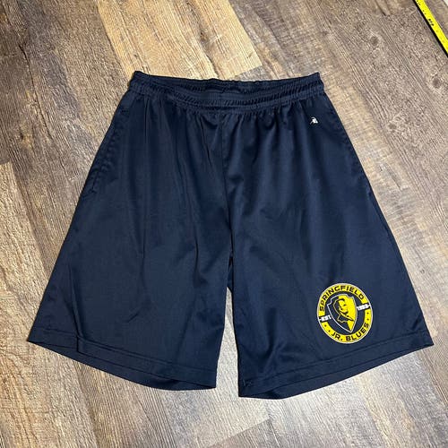 Springfield jr blues NAHL shorts medium