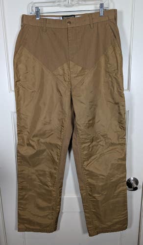 Gamehide Pants Size: 34 x 31 Brown Canvas Nylon Brush Guard Upland Hunting