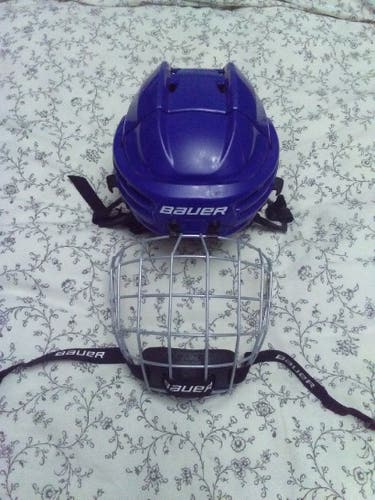 Bauer Prodigy Helmet (Blue) with Prodigy cage
