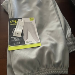 Gray Small Youth Easton Game Pants (New)