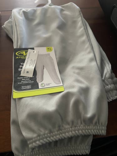 Gray Men's Small Youth Easton Game Pants (New)