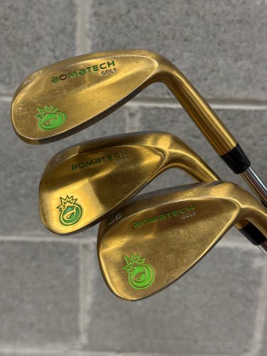 Used BombTech Right Handed Wedge Set | 52', 56', 60' | Steel Shafts