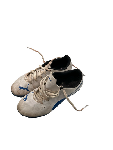 Used Puma Soccer Turf Shoes White Junior 03.5 11682-S000099915