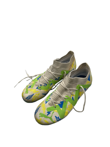 Used Puma Soccer Cleats White Junior 03.5 11682-S000111283