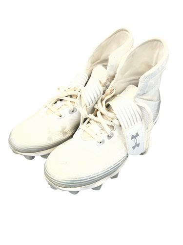 Used Under Armour Adult FB Cleats White Senior 6.5 11682-S000124292