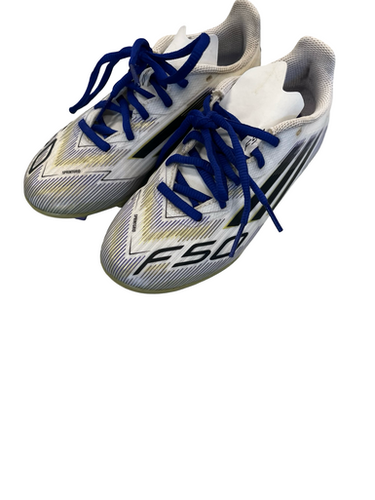 Used Adidas Soccer Cleats White Junior 01.5 11682-S000127491