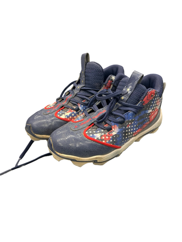 Used Under Armour Jr FB Cleats Navy Blue Junior 05 11682-S000120692