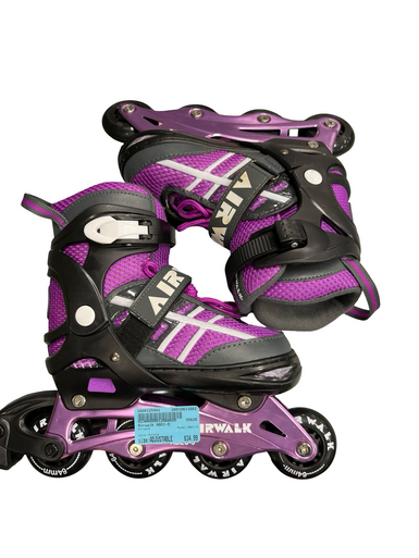 Used Airwalk ABEC-5 Junior Rec Fitness Skates Purple Adjustable 11682-S000125441