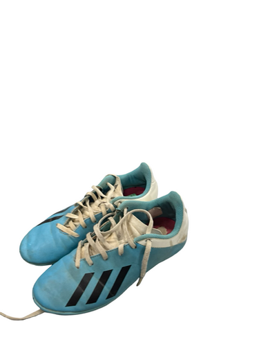 Used Adidas Soccer Indoor Shoes Royal Blue Junior 04.5 11682-S000103453