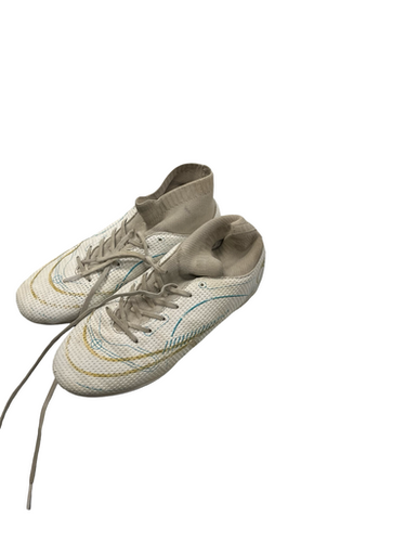 Used Nike Soccer Indoor Shoes White Junior 04 11682-S000117774