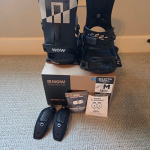 Now Select Pro size M snowboard bindings