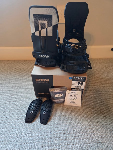 Now Select Pro size M snowboard bindings