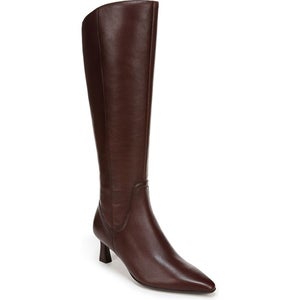Naturalizer Deesha Boots Women's 8 Brown Leather Wide Calf Knee High zogg2758