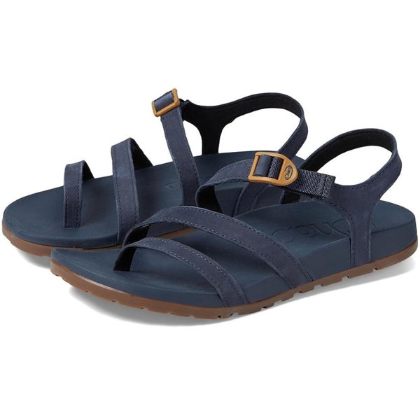 Chaco Lowdown JCH109676Z Sandals Women's US 11 Navy Leather Strappy HAWK1248