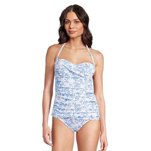 Lilly Pulitzer Flamenco Tankini Top Women's 6 Resort White Swimwear DDR2757