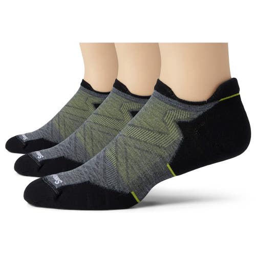 Smartwool Run Socks Men's XL Gray Multi Targeted Cushion Low Cut 3-Pack JDM2659