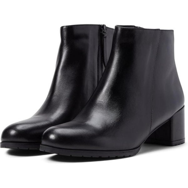 Naturalizer Bay H8064L2001 Boots Womens US 7M Black Leather Ankle Bootie RHS7641