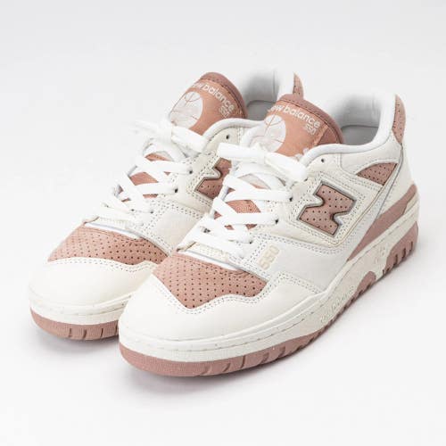 New Balance 550 BBW550PF Sneaker Womens 10 White Leather Lifestyle Shoes RHS7557