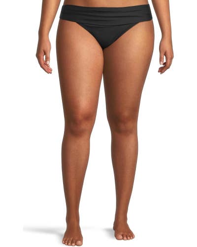 Sunsets Inc Unforgettable Bikini Bottom Womens Small Black Stretch Beach DDR2851