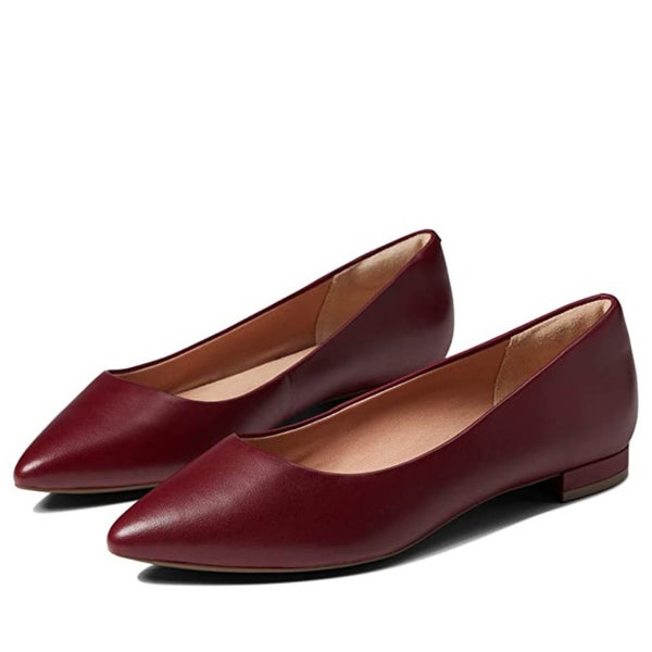 Rockport Total Motion Adelyn Ballet Flat Women's 6.5 Red Leather Slip-On HTAT548