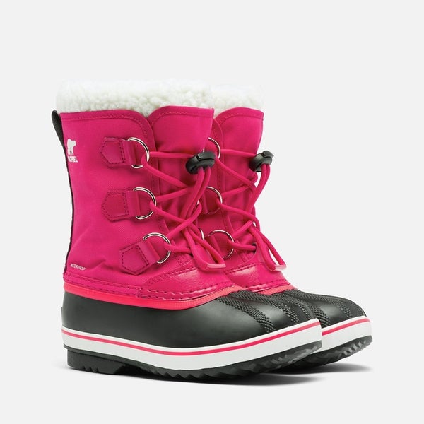 Sorel Yoot Pac NY1962-600 Kids 7 Pink Sherpa Lined Waterproof Snow Boots RHS7592