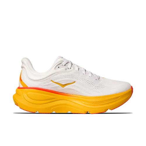 Hoka One One Bondi 9 1162011-FNF Sneaker Men's US 10 White Running Shoes RHS7600