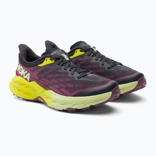 Hoka One One Speedgoat 5 1123158-BGEPM Womens US 9  Black Running Shoes GBNC1655