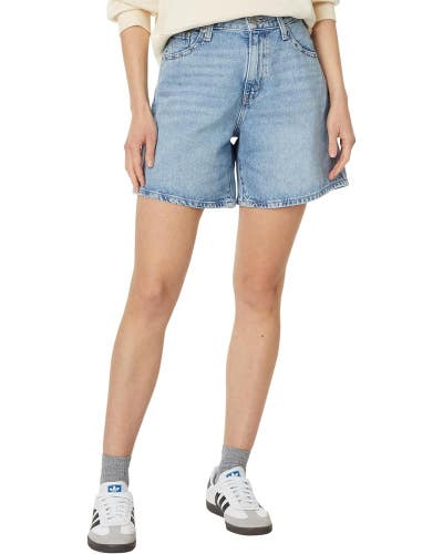 Levi's Bermuda Shorts Women's 30 Blue Denim High Rise 5 Pocket Baggy DDR2852