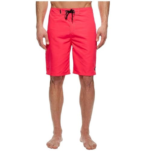 Hurley One Only 2.0 Boardshorts Men's 36 Pink Drawstring Waist Swimwear DDR2568
