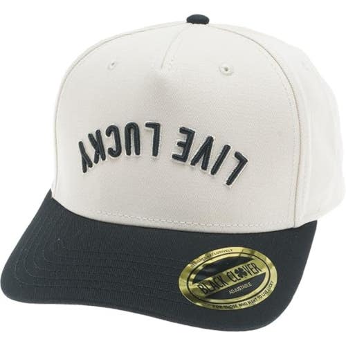 Black Clover Live Lucky Upside Down Luck 1 Unisex OS White Snapback Cap DDR2859