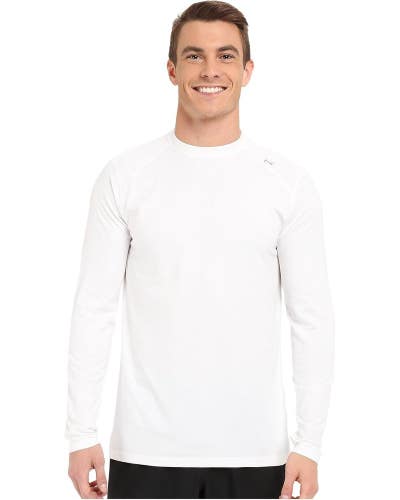 Tasc Performance Carrollton T-Shirt Men Medium White Long Sleeve Fitness DDR2842