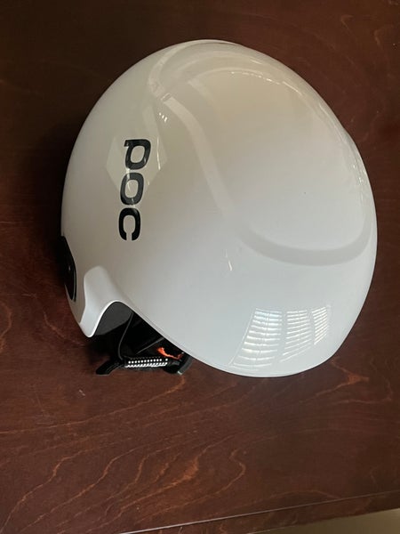 XS/S POC Skull Dura X Spin Helmet Used, White, FIS Legal