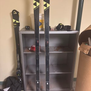 Men's Fischer RC4 WC GS 193 cm Racing Skis With Bindings Max Din 18 (Used)