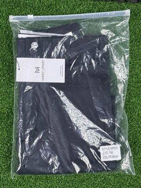 Black Unisex Medium Youth Game Pants (New)