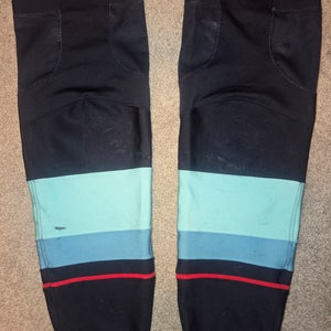 Seattle Kraken Fanatics MiC Away White Pro Stock Hockey Socks Size L