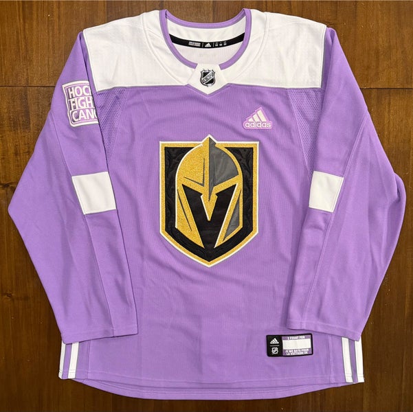 Vegas Golden Knights Hockey Fights Cancer jersey size 52