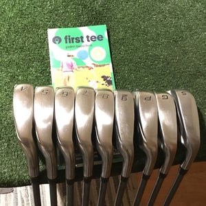 Cobra Max Irons Set (4-PW-GW-SW) Seniors Lite White Tie X4 56g Matrix Graphite