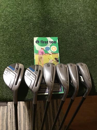 Adams Idea Hybrids/Irons Set 3H, 4H, 6-9 Irons Seniors Lite 55 Bassara Graphite
